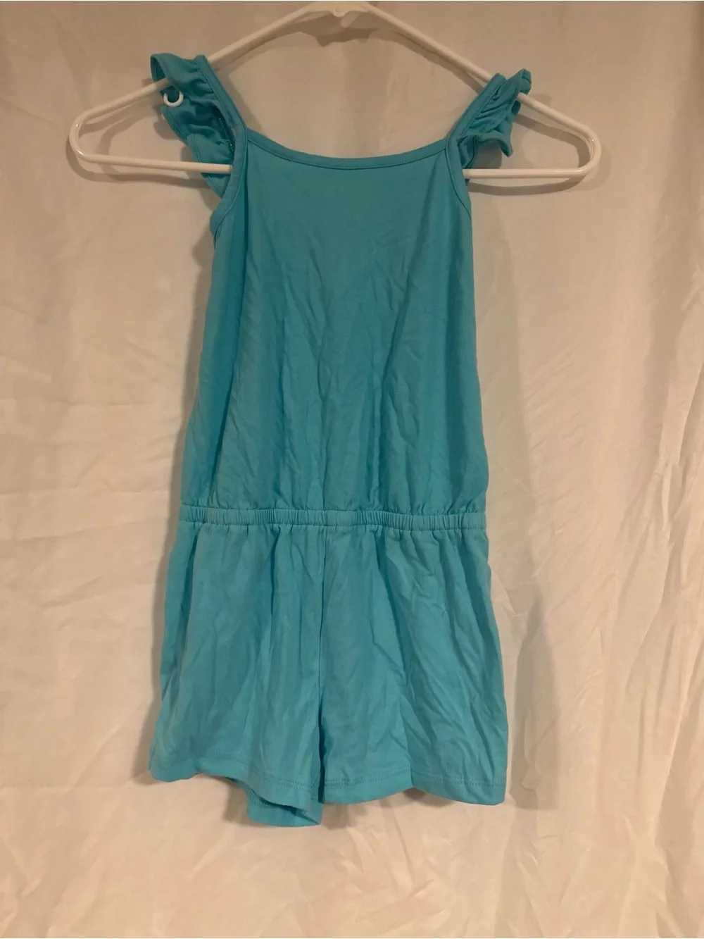 The Children's Place Turquoise Ruffle-Shoulder Romper